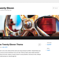 Twenty Eleven standardtema fra WordPress