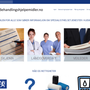 Behandlingshjelpemidler.no (skjermdump)