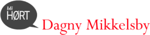 Bli HØRT Dagny Mikkelsby orange logo